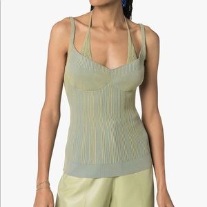 Jacquemus Green La Maille Valensole Knit Tank Top